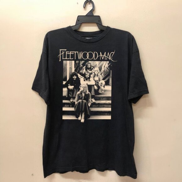 Vintage 90s Fleetwood Mac T-Shirt Band Unisex Black, Music Tour Shirt Fan Gifts - Picture 2 of 4